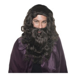 Peluca Para Disfraz De Jesús Con Barba Semana Santa