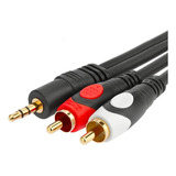 Cable De Audio Plug 3,5mm A 2 Rca 10m
