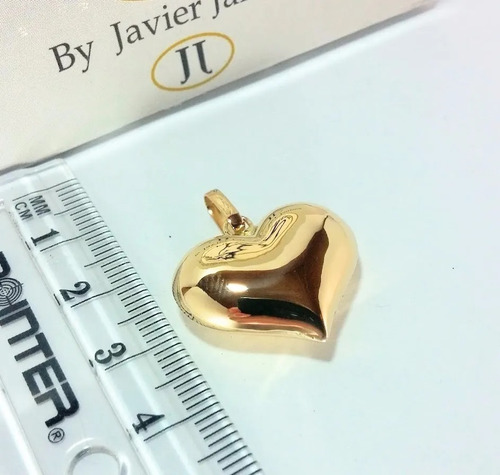 Dije Corazon Grande 100% Oro De 18k Ley 750