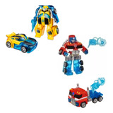 Kit 2 Transformers Rescue Bots Optimus Prime E Bumblebee