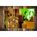 Vinilo Decorativo 40x60cm Botellas Trago Bar Decoracion
