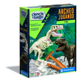 T Rex Dinosaurio Arqueologia Brilla Ciencia Juego Clementoni