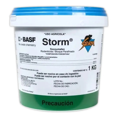 Cebo Rodenticida Storm Basf 1 kg Para Ratas y Ratones Anticoagulante | Envío gratis
