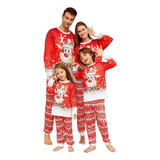 Conjunto Familiar De Pijamas De Natal Estampados Pijamas De