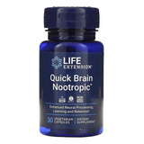 Life Extension Quick Brain Nootropic - Agilidad Cerebral - 30 Vegcaps - Sin Sabor