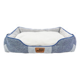 Cama Para Perros O Gatos Gigwi Place Cama Azul Y Gris