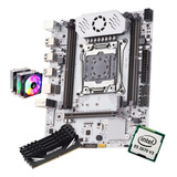 Kit Gamer Placa Mãe Q-d4 X99 White Xeon E5 2670 V3 128gb