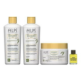 Felps Pós Progressiva Quiabo Shampoo Condicionador + Máscara