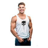 Camiseta Gym Fitness Crossfit Tank Top Hombre Moda Punisher