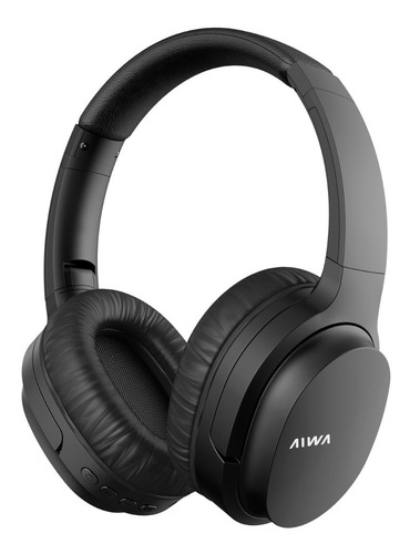 Auricular Bluetooth Aiwa Plegable Ava-bt301 Mic Negro