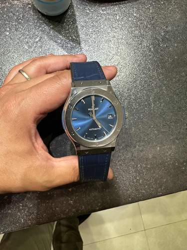 Reloj Hublot Classic Fussion Blue Dial 44 Mm Automático Azul