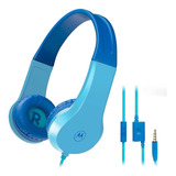 Auricular Motorola Jr200 Para Niños Azul 3.5mm Audifonos 