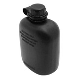 Cantil Militar 900ml Plástico Com Passante Cinto Ntk Preto