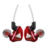 Fone De Ouvido In-ear Gamer Qkz Ck5 Vermelho