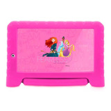 Tablet  Multilaser Disney Princesa Kids Plus Nb281 7  8gb Rosa E 1gb De Memória Ram