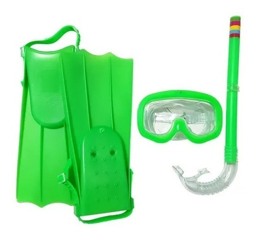 Kit Buceo Snorkel+ Mascara + Aletas Buceo Verano Playa 