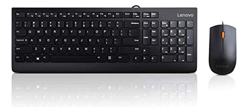 Lenovo Combo De 300 Usb, Teclado Y Mouse Con Cable De Tamaño