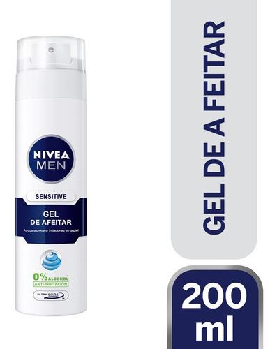 Nivea Gel De Afeitar Sensitive 200ml 