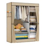 Organizador Ropero Armario Closet Rack Portatil Café 