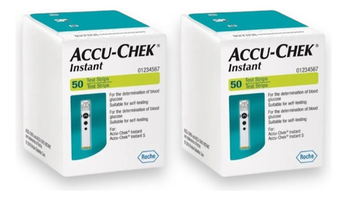 Pack 100 Tiras Reactivas Accu-chek Instant // Cintas