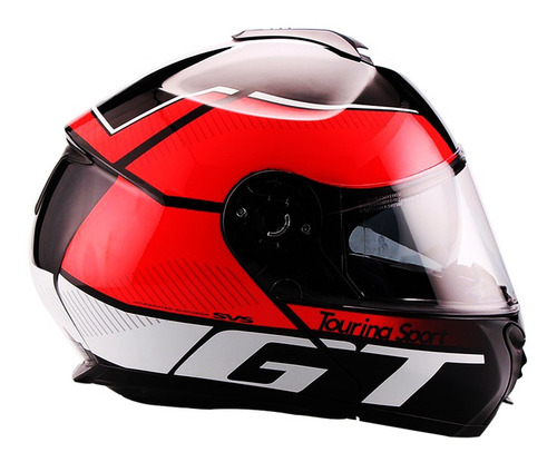 Casco Moto Faseed Abatible Gt Rojo Certificacion Ecer22-05