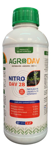 Fertilizante Alto En Nitrógeno (nitro Dav) 1 L