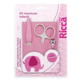 Kit Manicure Infantil Ricca Belliz Rosa Cod.742