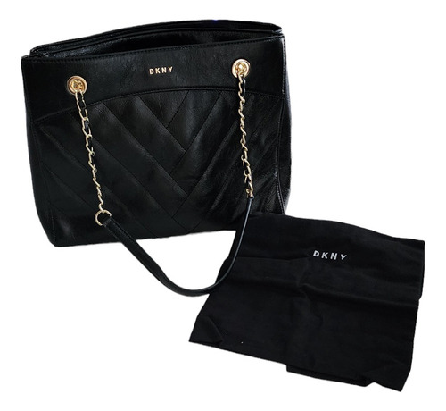 Cartera De Mujer, Elegante, Negra, Amplia, Donna Karan 