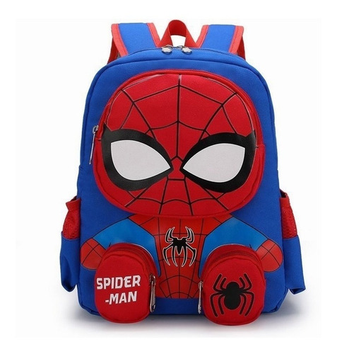 Mochila Spiderman Escolar Preescolar Kinder Impermeable 2023