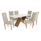 Comedor Rectangular Yardas Florencia 6 Sillas