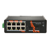 Conmutador Gigabit Ethernet De 8 Puertos, Riel Din, Montaje