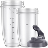 Juego De 3 Tazas De Licuadora Nutribullet De 32/24 Onzas Y T