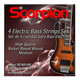 Set De Cuerdas Para Bajo Electrico Scorpion