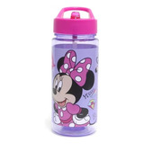 Botella Niñas Con Bombilla Minnie Mouse Disney 500m