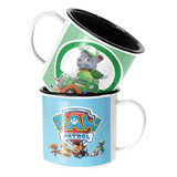 Taza Enlozada Lechera Rocky Camion Basura Paw Patrol