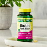 Biotina 10.000 Mcg Spring Valley® - 120 Capsulas - Eua