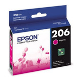 Cartucho Epson T206 Magenta Tinta Original Caja Sellada