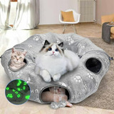 Túnel De Gato Con Cama, Compatible Con Gatos.