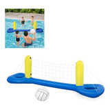 Set De Voleibol De Piscina Inflable Con Aros De Red De Volei