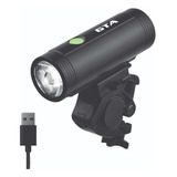 Kit Bike Lanterna Farol 1.100 Lumens Recarregável Usb