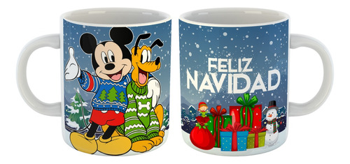 12 Tazas Navidad, Mickey, Minnie, Christmas, Regalo, Mayoreo