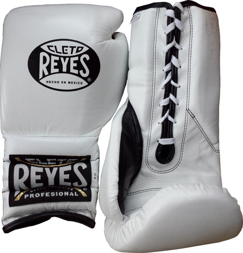 Guantes Cleto Reyes Blanco Con Agujeta 16 Oz