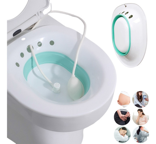 Lavabo De Enfermería Para Bañera De Asiento Portátil Con Enj