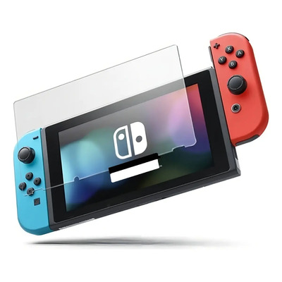 2 Pzas Mica Vidrio Templado 2.5d Para Nintendo Switch Neon