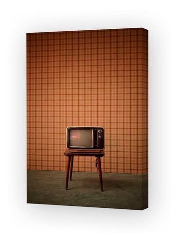 Cuadro 40x60cm Retro Vintage Antigua Tv Television P2