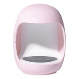 Mini Cabine Secador Unha Portátil Rosa Com Led Uv