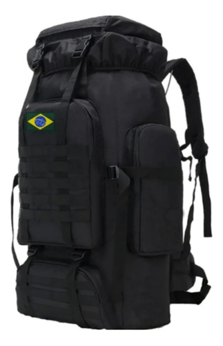 Mochila Masculina Cargueira 80l Mochilão Reforçada Topíssima