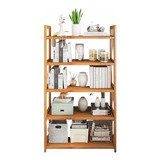 Estante 5 Niveles De Bambú Ajustable Organizador Cocina Baño