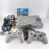 Consola Playstation 1 Fat Original + 2 Controles + 1 Juego.