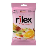 Preservativo Com Aroma De Tutti-frutti Rilex Com 3 Unidades